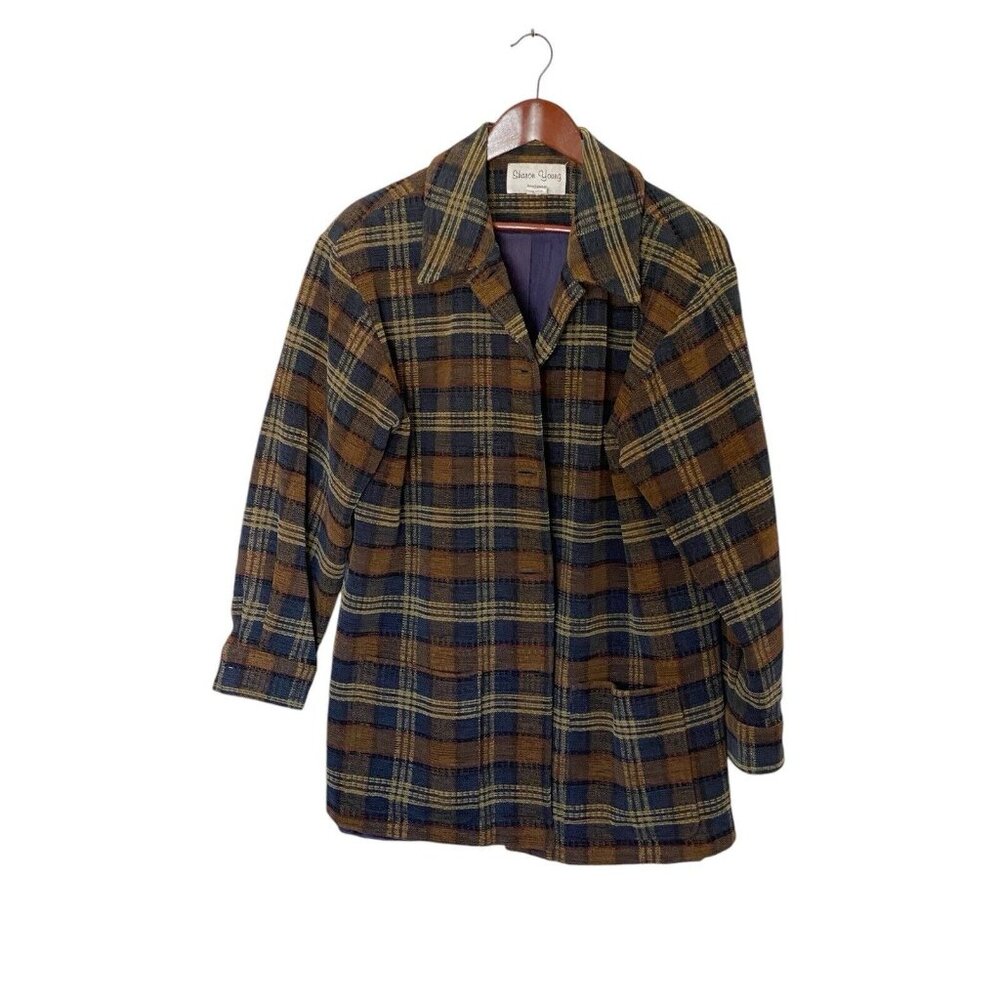 Sharon Young Sportswear Button Down Barn Coat Women’s L Vintage Cotton USA Made
